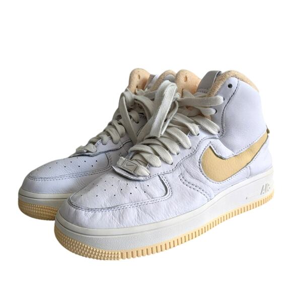 Nike Air Force 1 Sculpt Sneakers DV7454-100 Women's White Pale Vanilla Size 5.5 - Picture 1 of 11